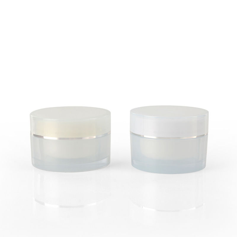 Skin Care Round Screw Lid Acrylic Cosmetic Cream Jars