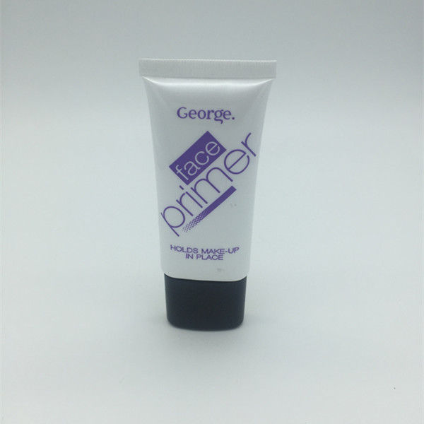 Unique soft Tube  white hand facial body Cream with black or gold lid, empty container super flat tube