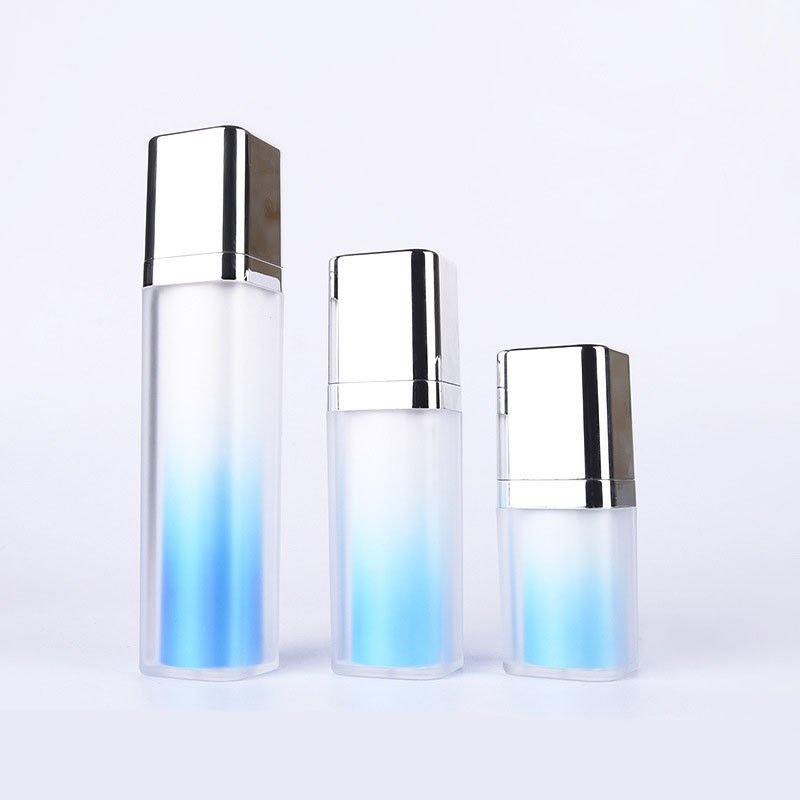 15g gradual change RoHS blue serum airless vacuum pump bottle