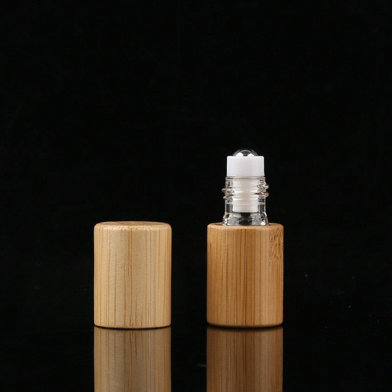 Anti Corrosion 20ml Bamboo Cover Roll On Perfume Bottle