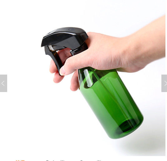 Amber 500ml Plastic Trigger Spray Bottle for Liquid Detergent, Cylinder Barber Shop Hair Spray Bottle
