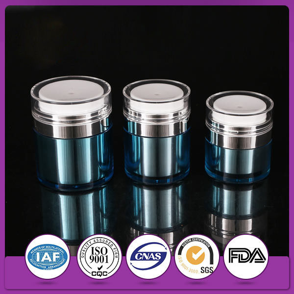 15g 30ml 50ml Airless Acrylic ABS Face Cream Jars with Round Screw Cap