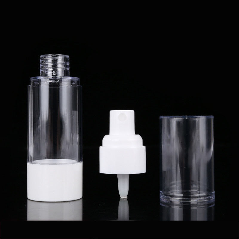 Skincare Clear Airless Cosmetic Bottles With Lotion Pump