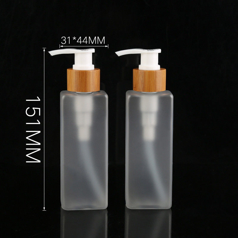 Square Shape Frosted PET Plastic Bottles For Sanitizer