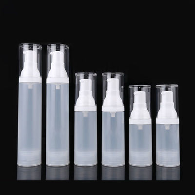 15ML 30ML 50ML white plastic airless pump bottle packaging supplier